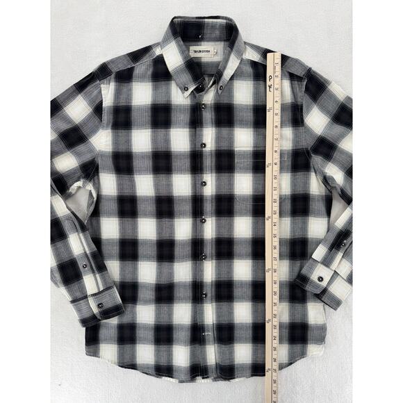 Taylor Stitch The Jack Everyday Oxford Coal Herringbone Check Shirt 40 M - Picture 7 of 7
